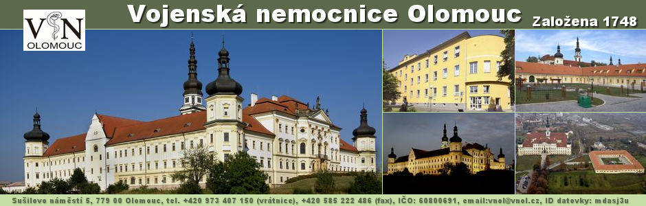 Webové stránky Vojenské nemocnice Olomouc